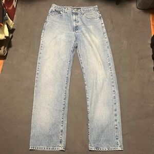 Vintage 90s DKNY Jeans Straight Leg Denim Mens 32x34 Light Wash Classic Pockets